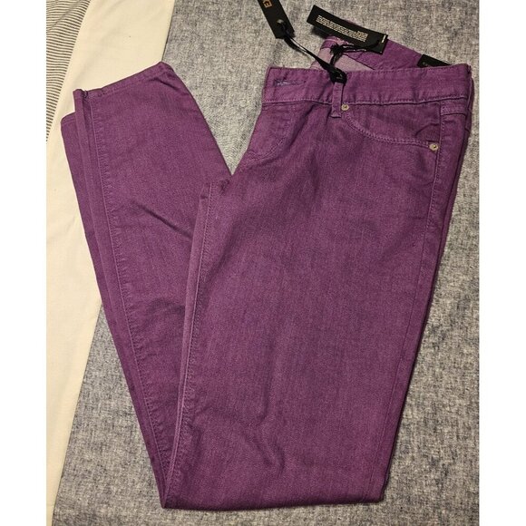 Express Women's Zelda Slim Fit Ultra Low Rise Purple Jean Legging Size 6 NWT - Picture 6 of 13